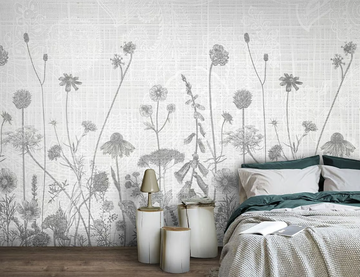 NATURE / IN THE GARDEN - Wallpaper with floral pattern by N.O.W. Edizioni - view 2